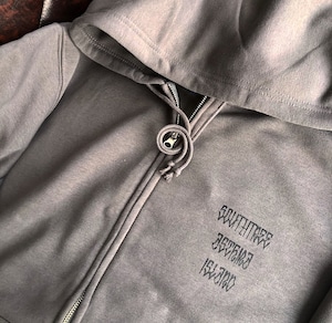 SOUTHTREE /  ASTHMA ISLAND HOODIE / CEMENT