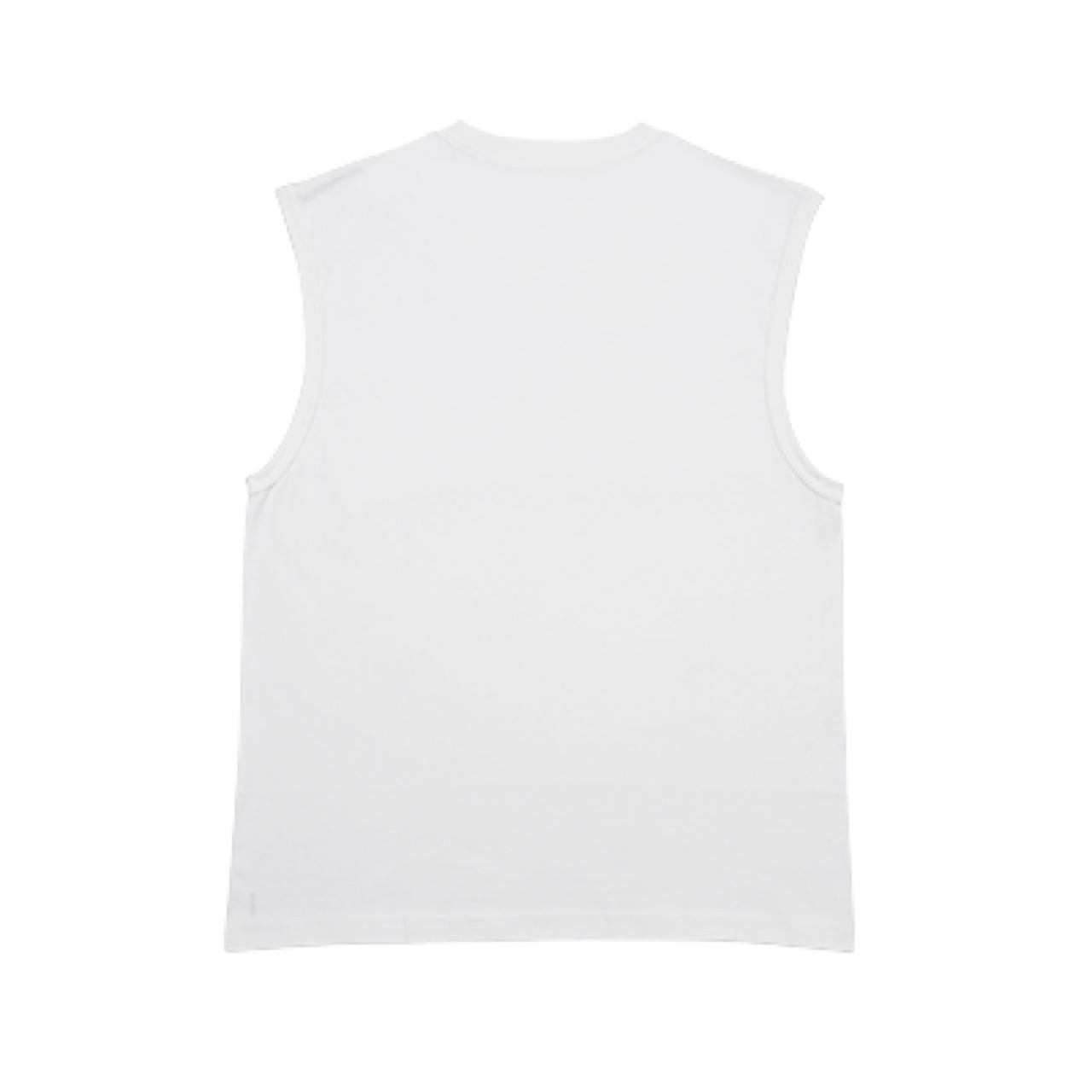 コットン タンクトップ【ホワイト】《S-XL》