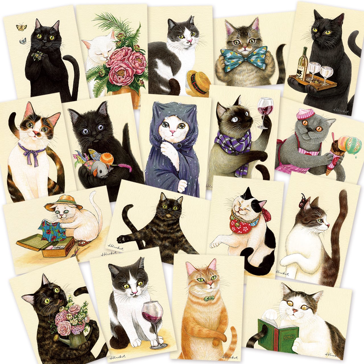 ポストカード18枚 魅惑のレンチキュラーポストカードセット / D / ヤナギダマサミ