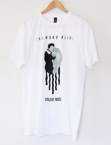 【THE WORD ALIVE】Violent Noise Album Artwork T-Shirts (White)