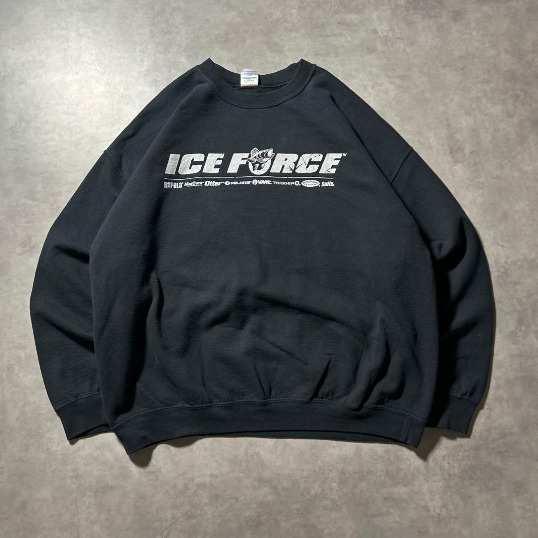 ICE FORCE 90s GILDAN フィッシング プリント スウェット