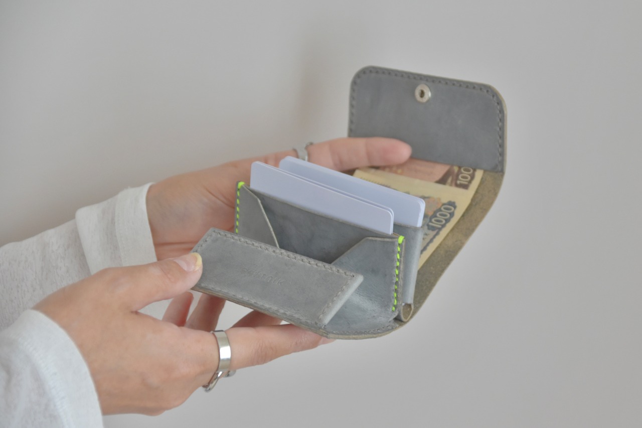 POPUP wallet "燦" / gray・画像9