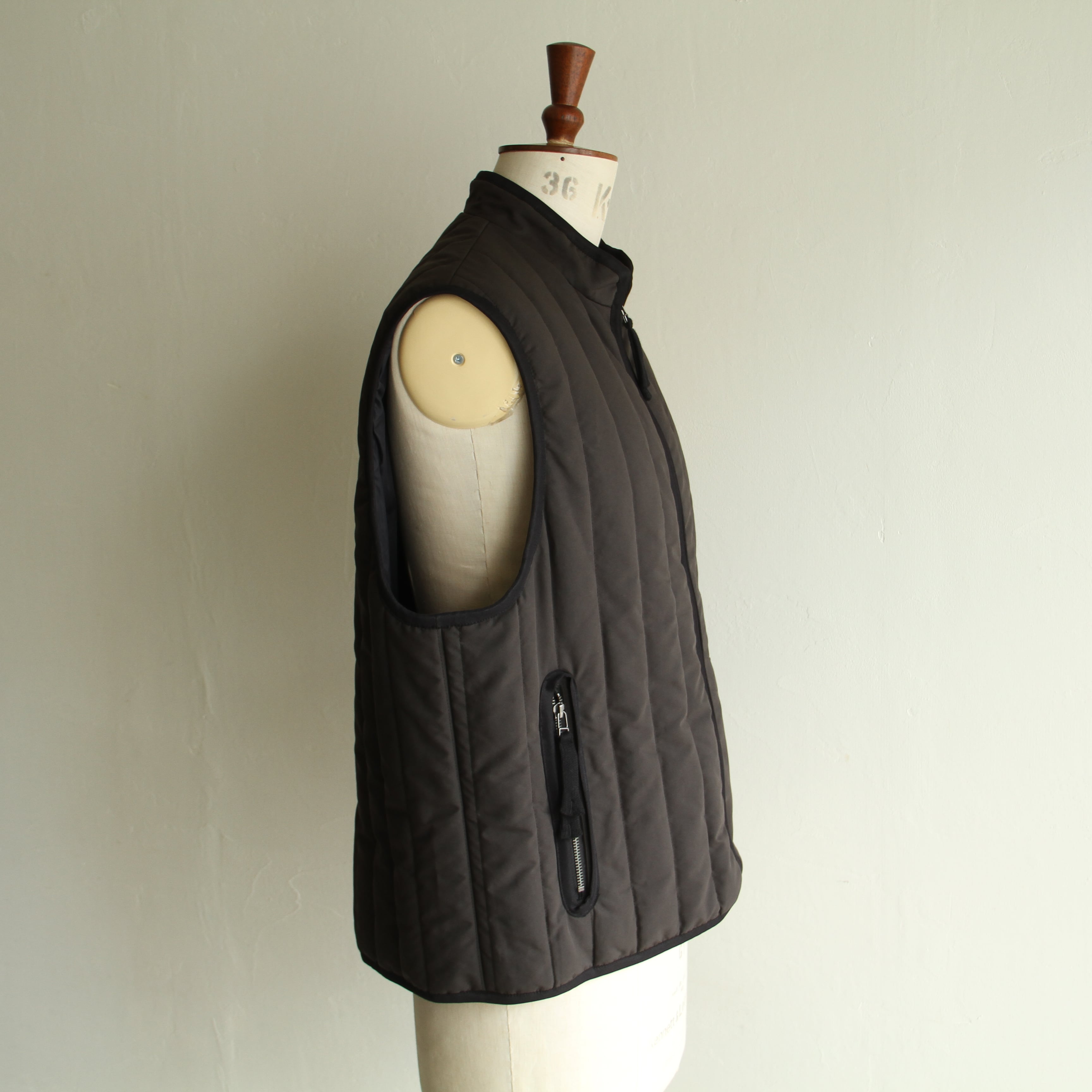 kontor Binder stripe quilted vest | Terminal