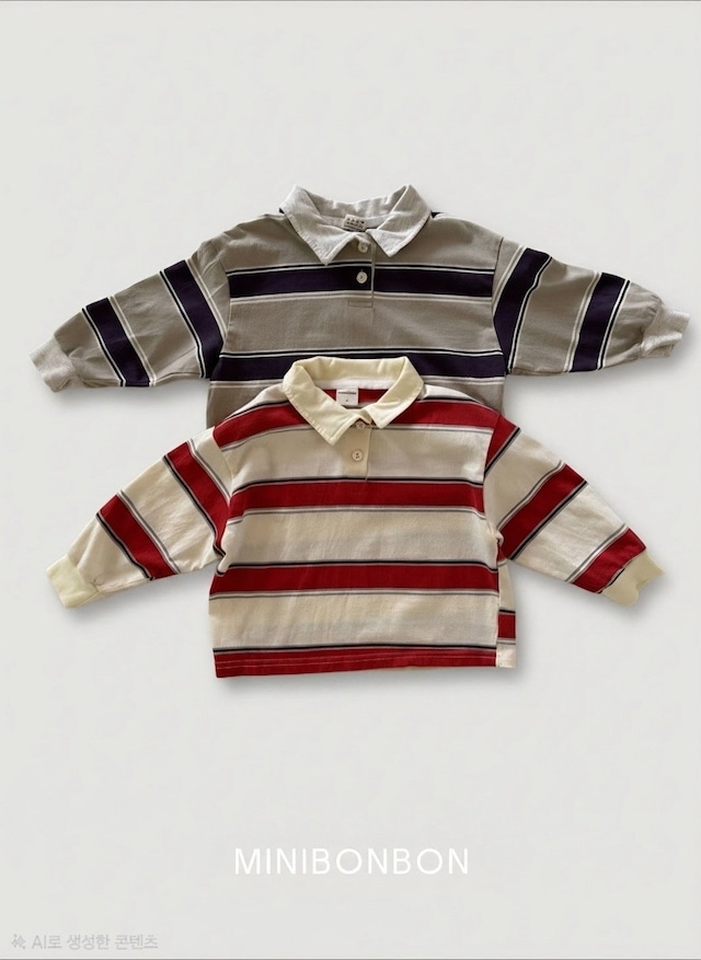【取寄】minibonbon|side-by-side collar tee|サイドバイサイドカラーTシャツ|XS-JL|kids&jr|26 autumn