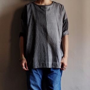 Pinstripe Pullover Shirt / ピンストライプ プルオーバー シャツ
