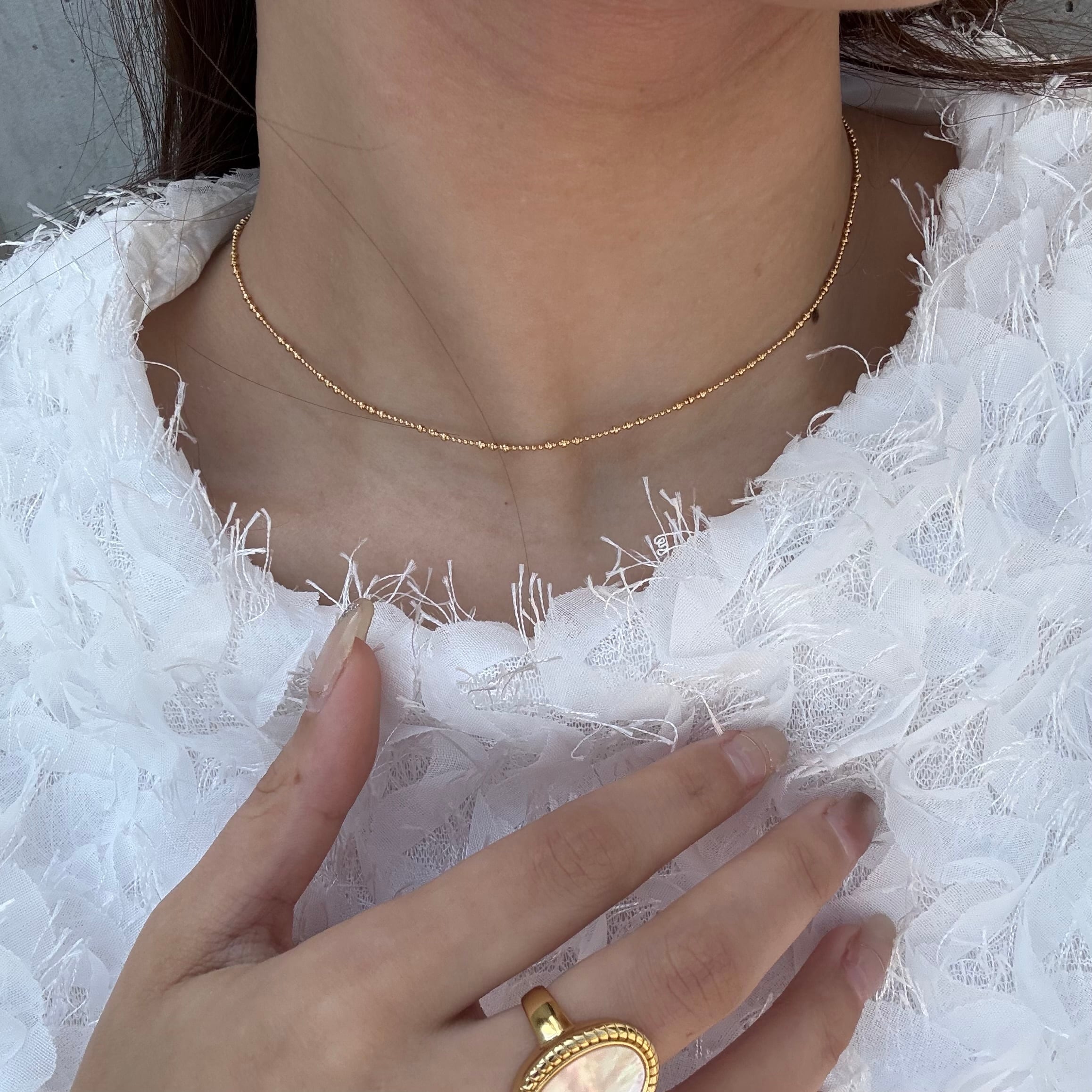 ベース silver925 chain necklace silver925 simple chain necklace | AKINAWAN