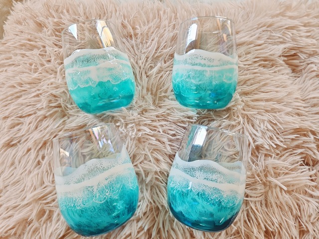 479.オーシャンレジンアート 海のグラス