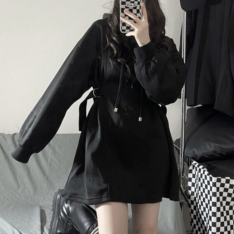 サブカル 服 地雷系 通販 パーカー セーター ロング丈 ウエスト サブカル 服 地雷系 通販 パーカー セーター ロング丈 ウエスト