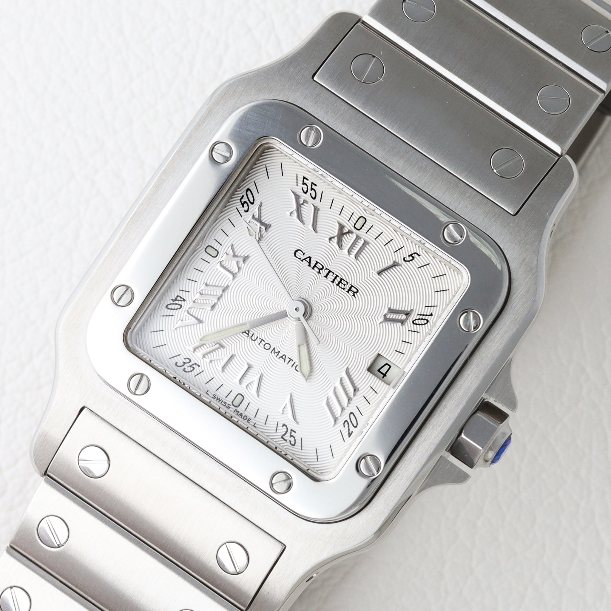 カルティエ サントスガルべ LM SS 限定モデル ギョーシェ 後期型