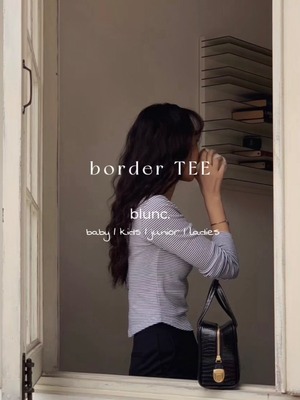 ladies【予約販売】border TEE   2色