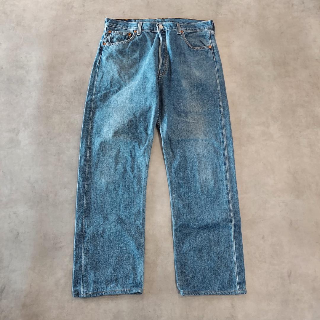 リーバイス501 Levis W36 青 古着 00s Y2K ヒゲ 21029