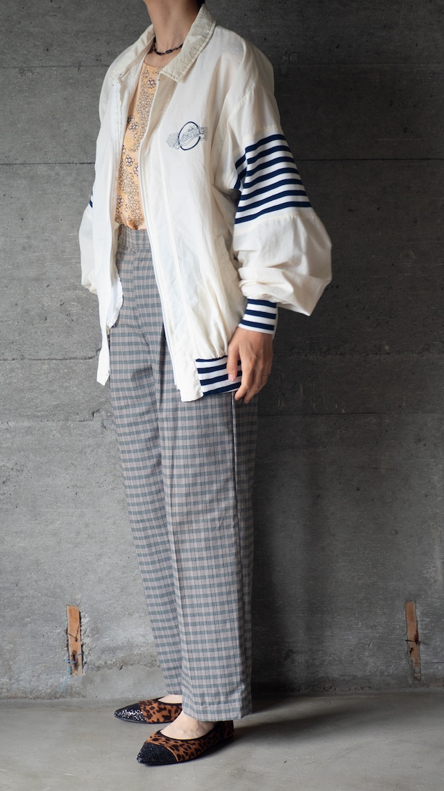 "ARTEX" 1980s Border ribs shell combi jacket