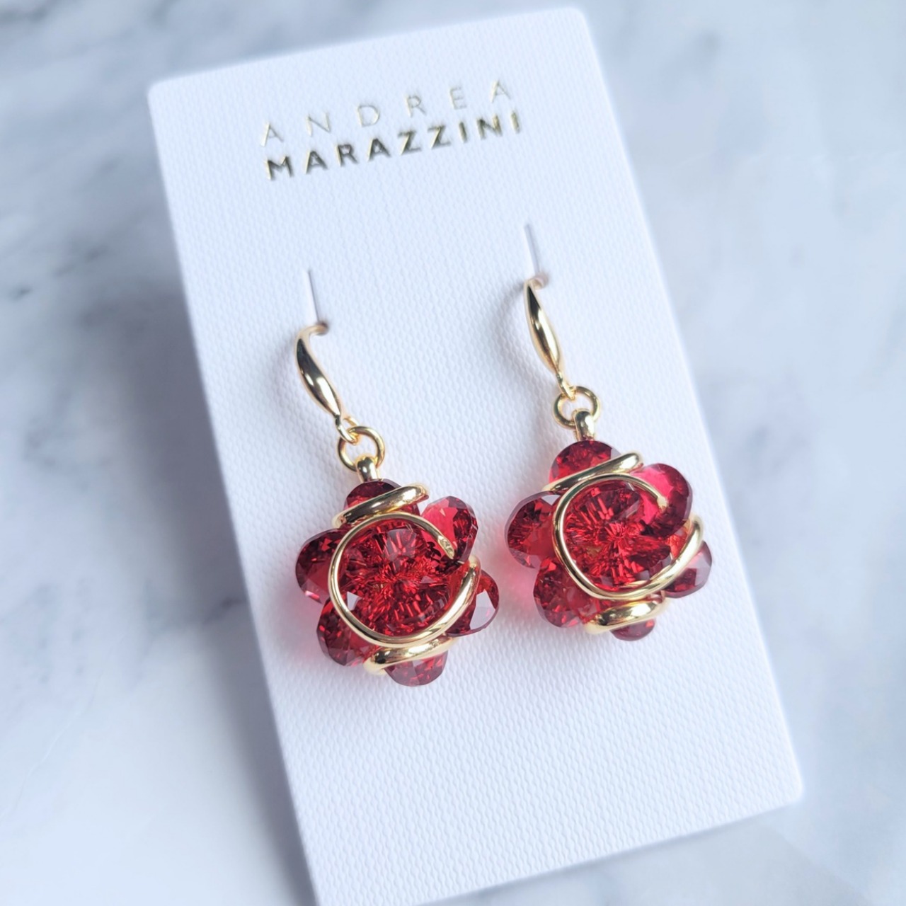 NINFEA *48 dark blue* -orecchini-