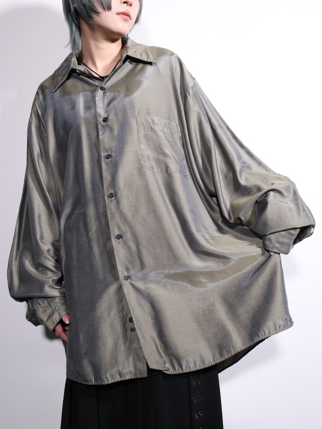 beautiful coloring oversize drapery shirt
