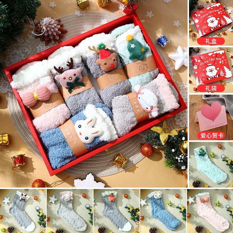クリスマス ソックス ギフトセット｜可愛い靴下BOX入り・プレゼントに