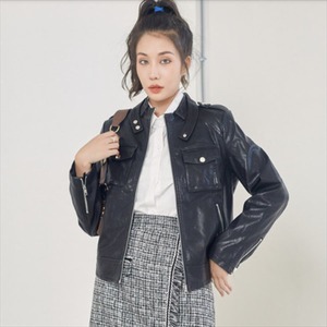 【送料無料】 ライダースジャケット  無地  レザー  辛めアイテム  カジュアル系・パンク系  大人可愛い  冬  お出かけ