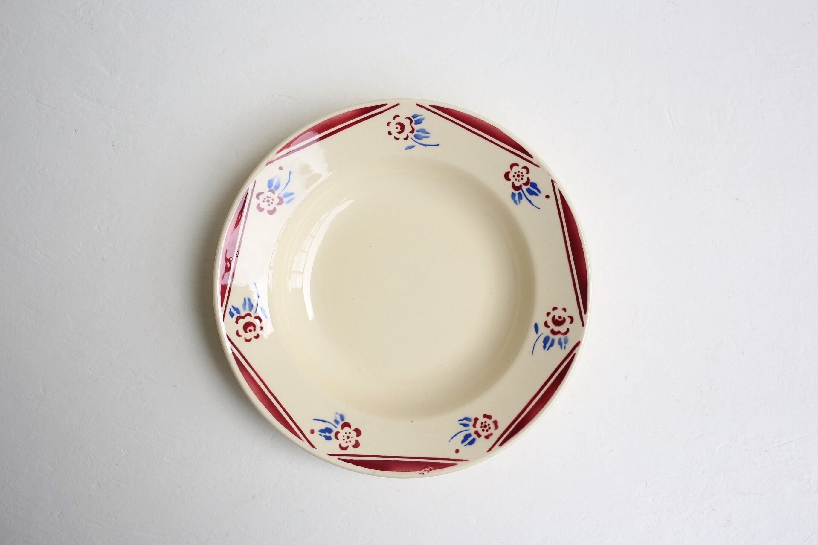 フランス アンティーク ヴィンテージ K&G LUNÉVILLE リュネヴィル 深皿『LUCE』N-00986-②