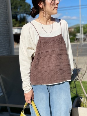 簡単×オシャレの新定番！ニットビスチェ