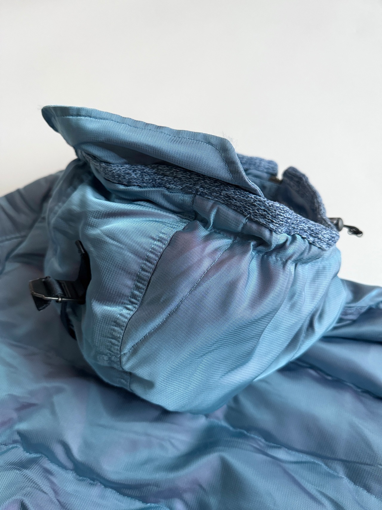 Metallic blue down jacket - 14
