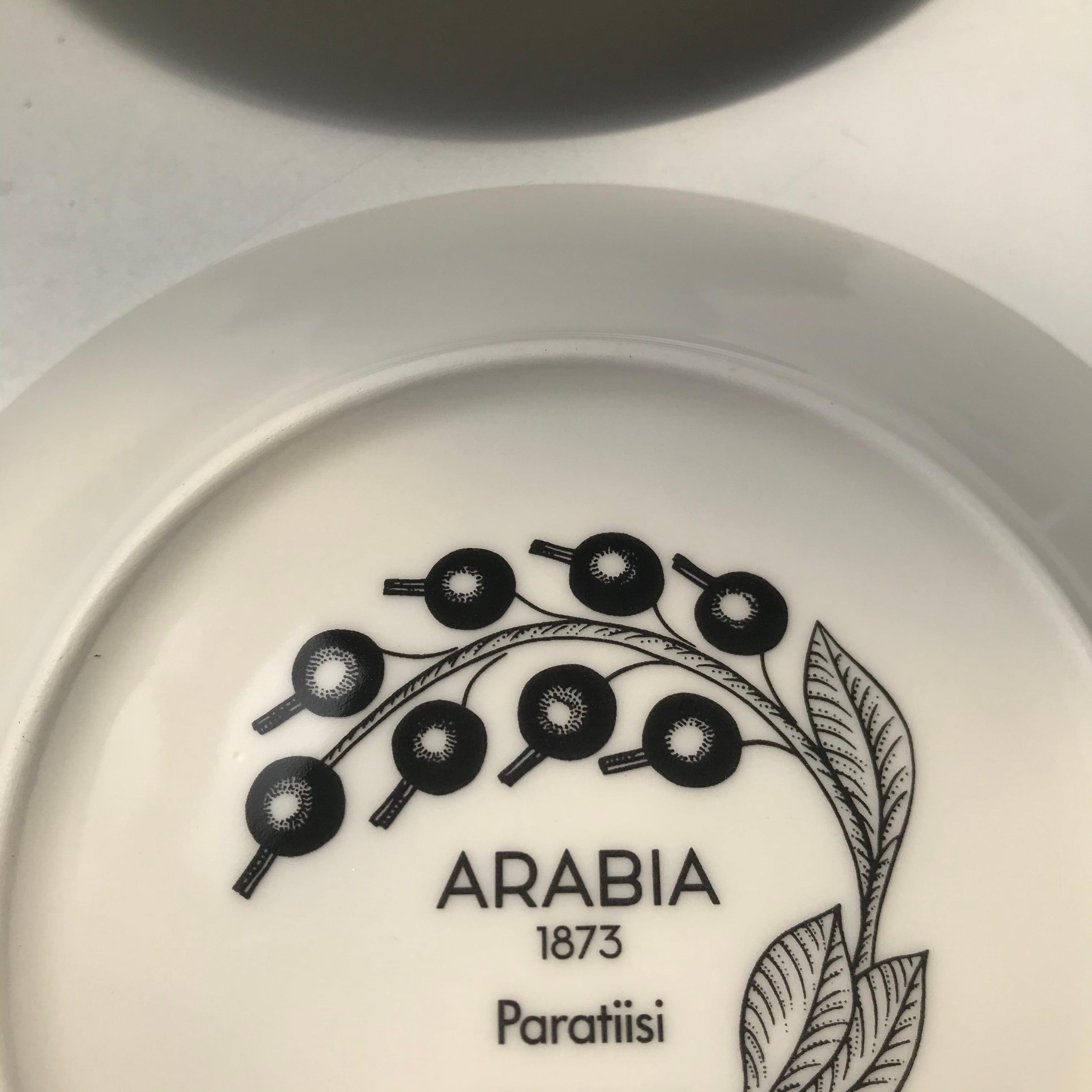 Arabia Paratiisi （アラビア パラティッシ） プレート14cm ブラック