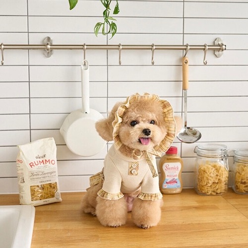 【１～２営業日発送】２セット厚手トップスと帽子　(IVORY)