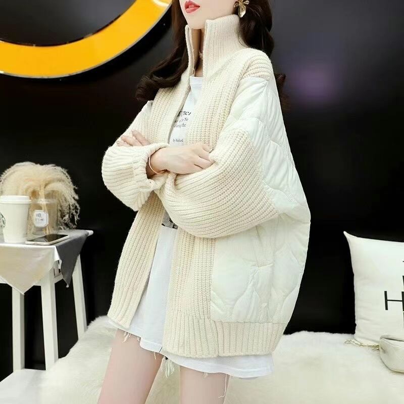 ニット切り替え中綿ジャケット  AJ22262-8902