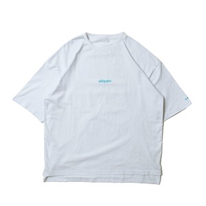 embroidery-T(turquoise) WHITE / エンブロイダリーtee（ターコイズ）