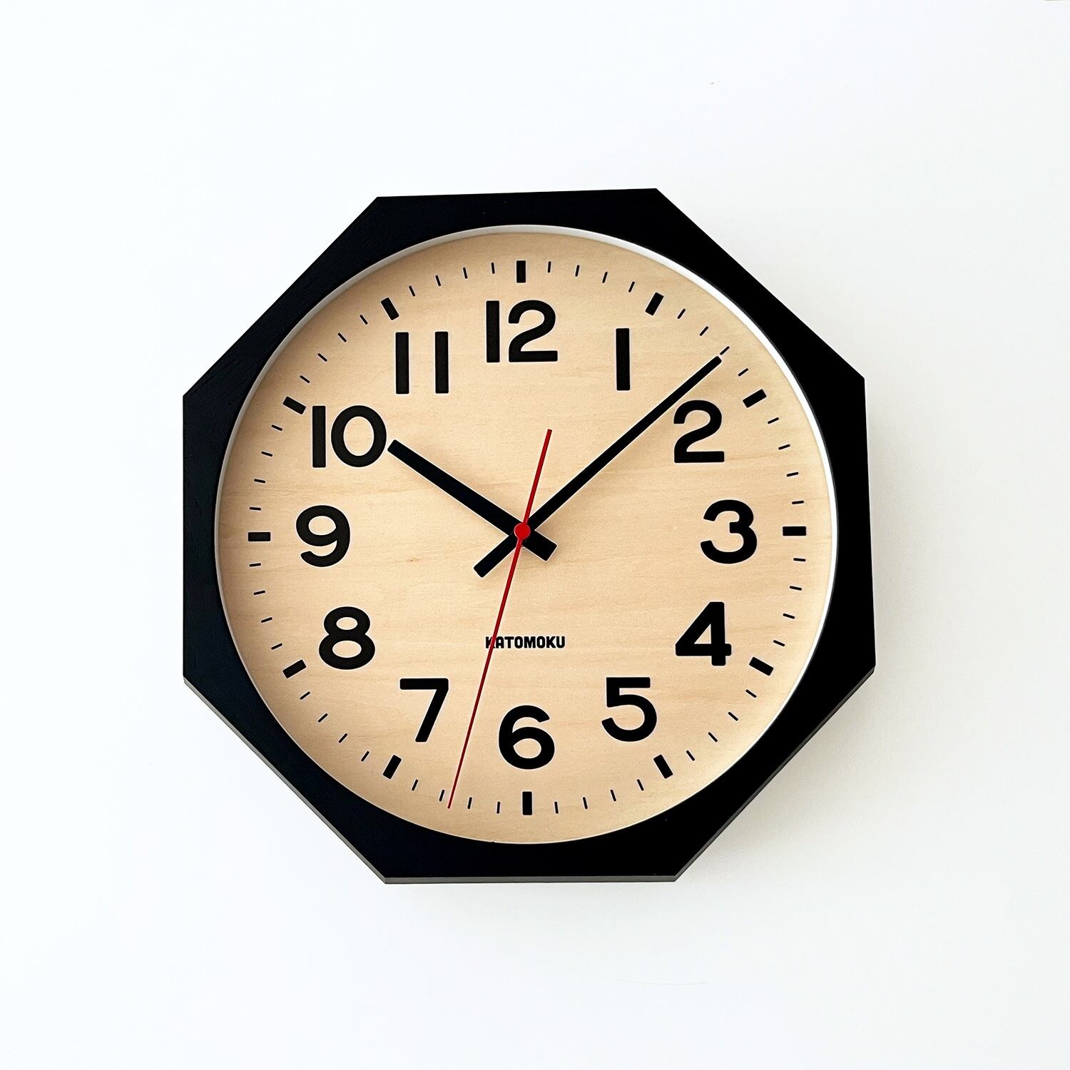 Coca-Cola 八角形掛時計 KATOMOKU muku clock 15 八角形 ブラック km-107BK8 掛け時計 | 加藤
