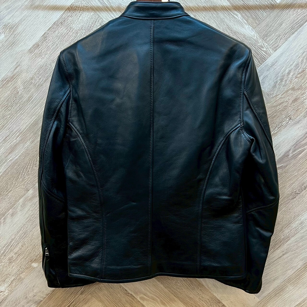 ワイツーレザー【Y'2 LEATHER】STEER OIL SINGLE BREASTED MOTORCYCLE JACKET 40・42サイズ - 2