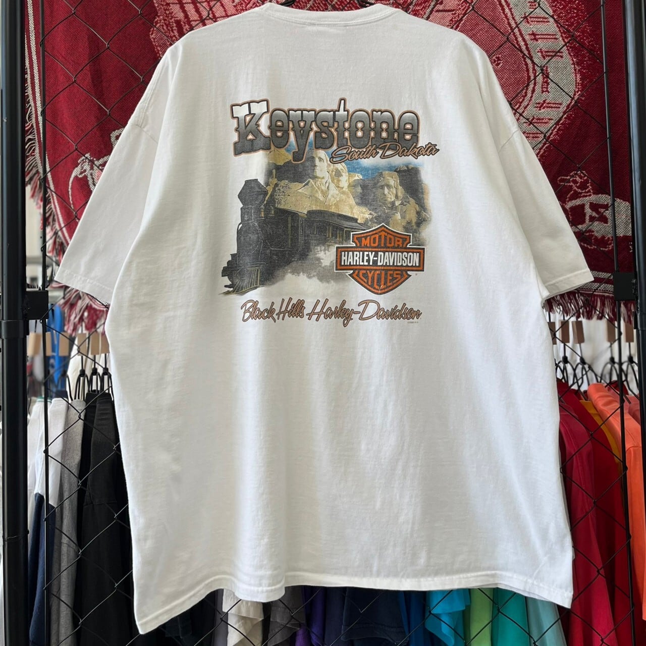 ハーレーダビッドソン 企業系 半袖Tシャツ デザイン バックプリント 3XL 古着 古着屋 埼玉 ストリート オンライン 通販 アメカジ ビンテージ