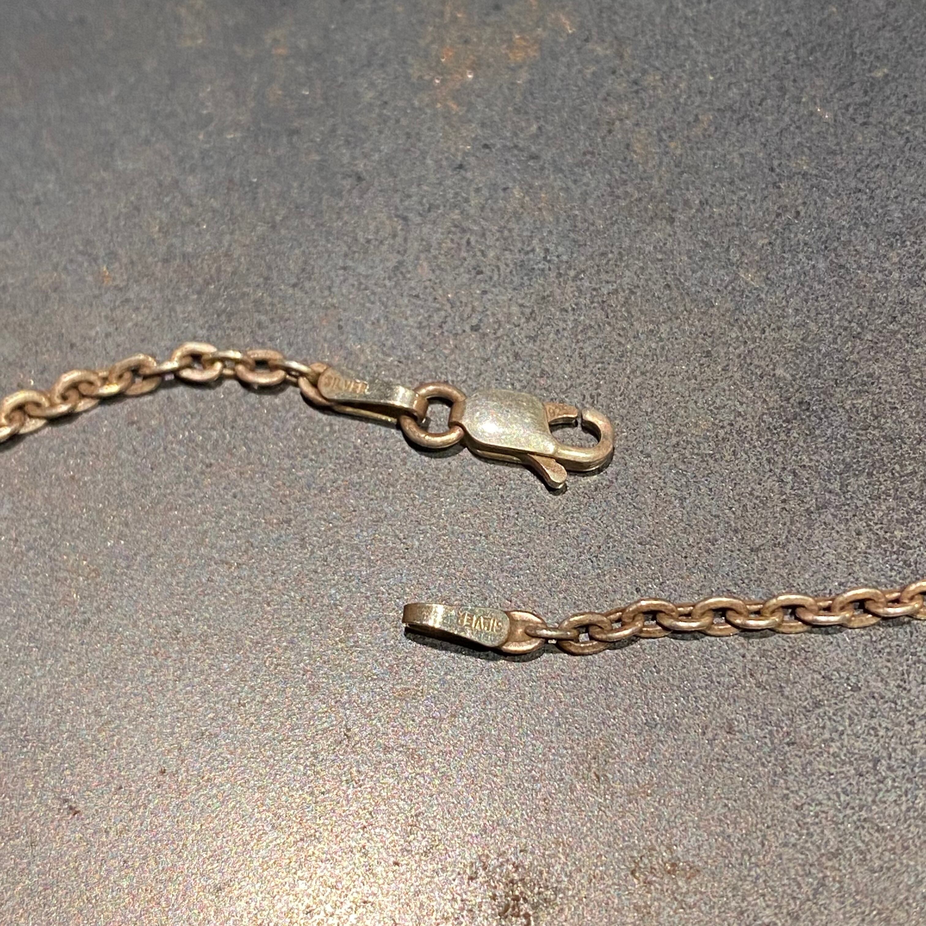 SILVER925 ZIP TOP DESIGN NECKLACE/シルバー/ネックレス