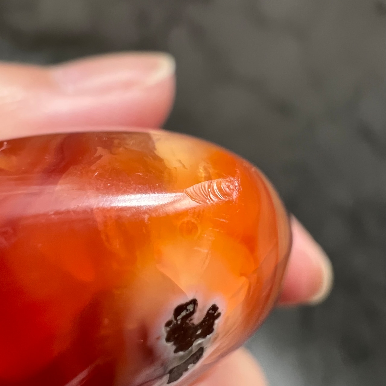 カーネリアンハート*0502*天然石インテリア*置き物