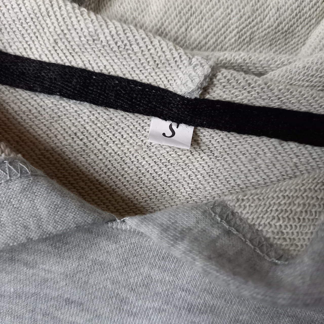 SHEIN　スウェット　プルオーバー　パイルパーカー　グレー　S