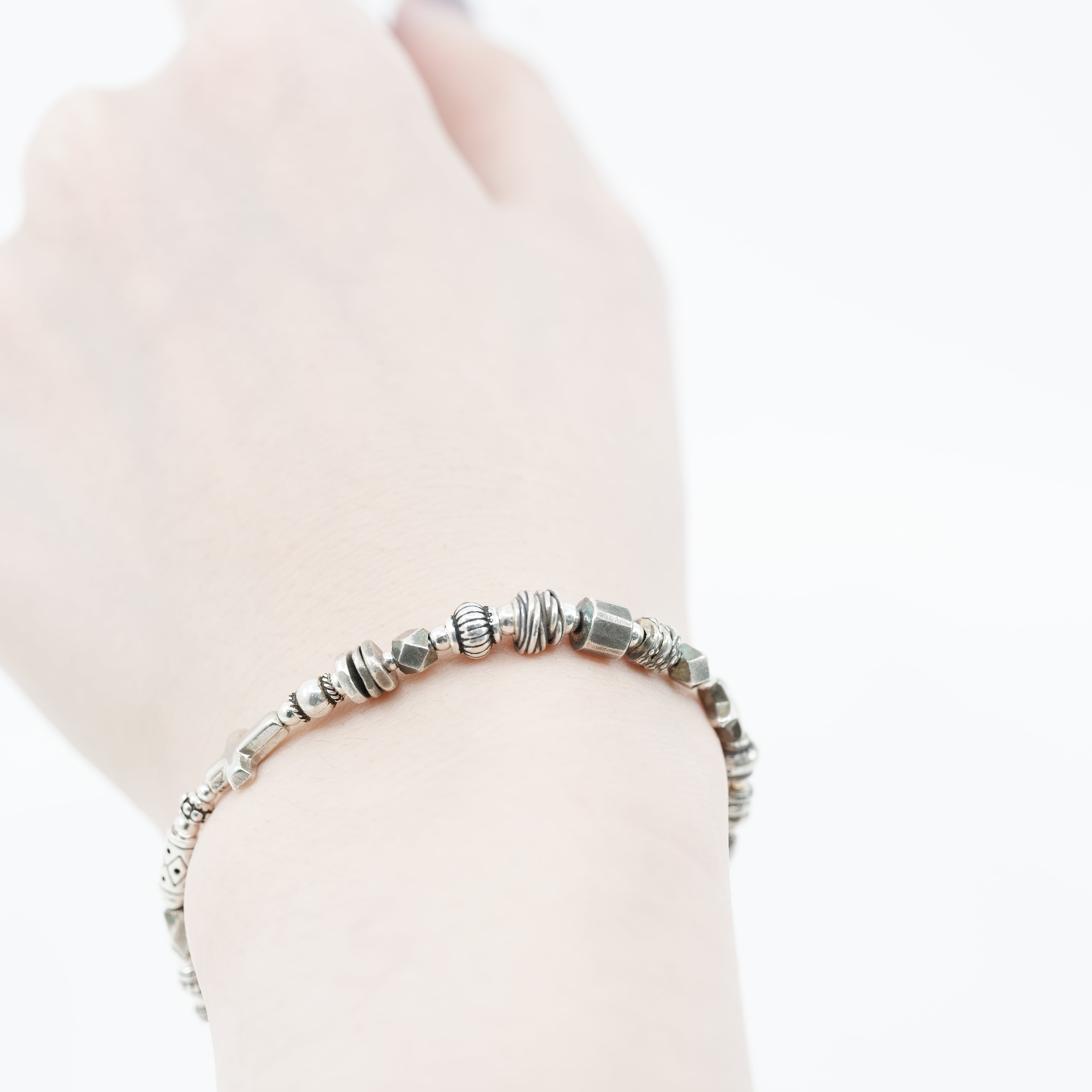 gunda ブレスレット シルバー 石 2023 2nd】gunda<ガンダ>GIN BRACELET/C [ギンブレスレット/C] | gunda