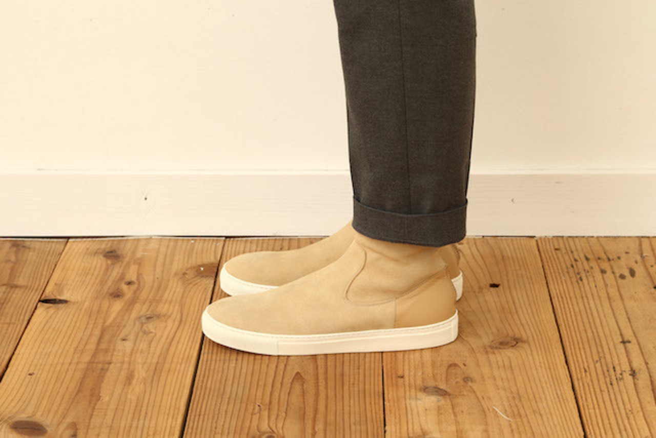 BACK ZIP SNEAKERS (SUEDE)
