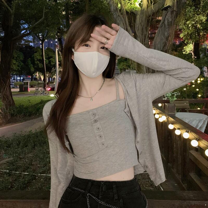 ショートコート サマー薄手カーディガンスプリングオータムトップス ロング 大人ガーリー スウィート キュート カジュアル 春物 夏物 秋物 試着室9840375198