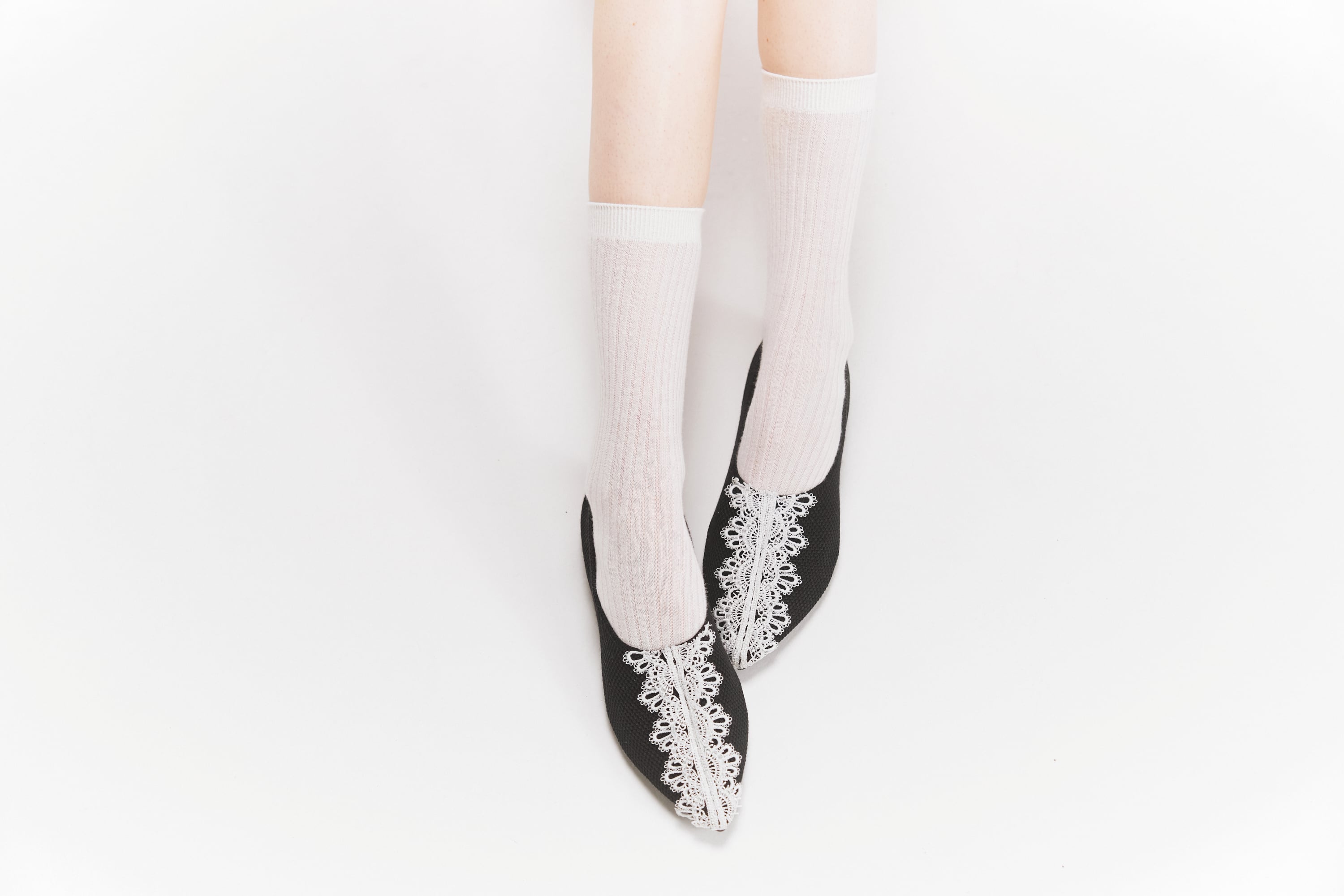 美品✨オッフェン Offen フラットシューズ ボーダー 赤 紫 23.5 ALL ITEM | Offen