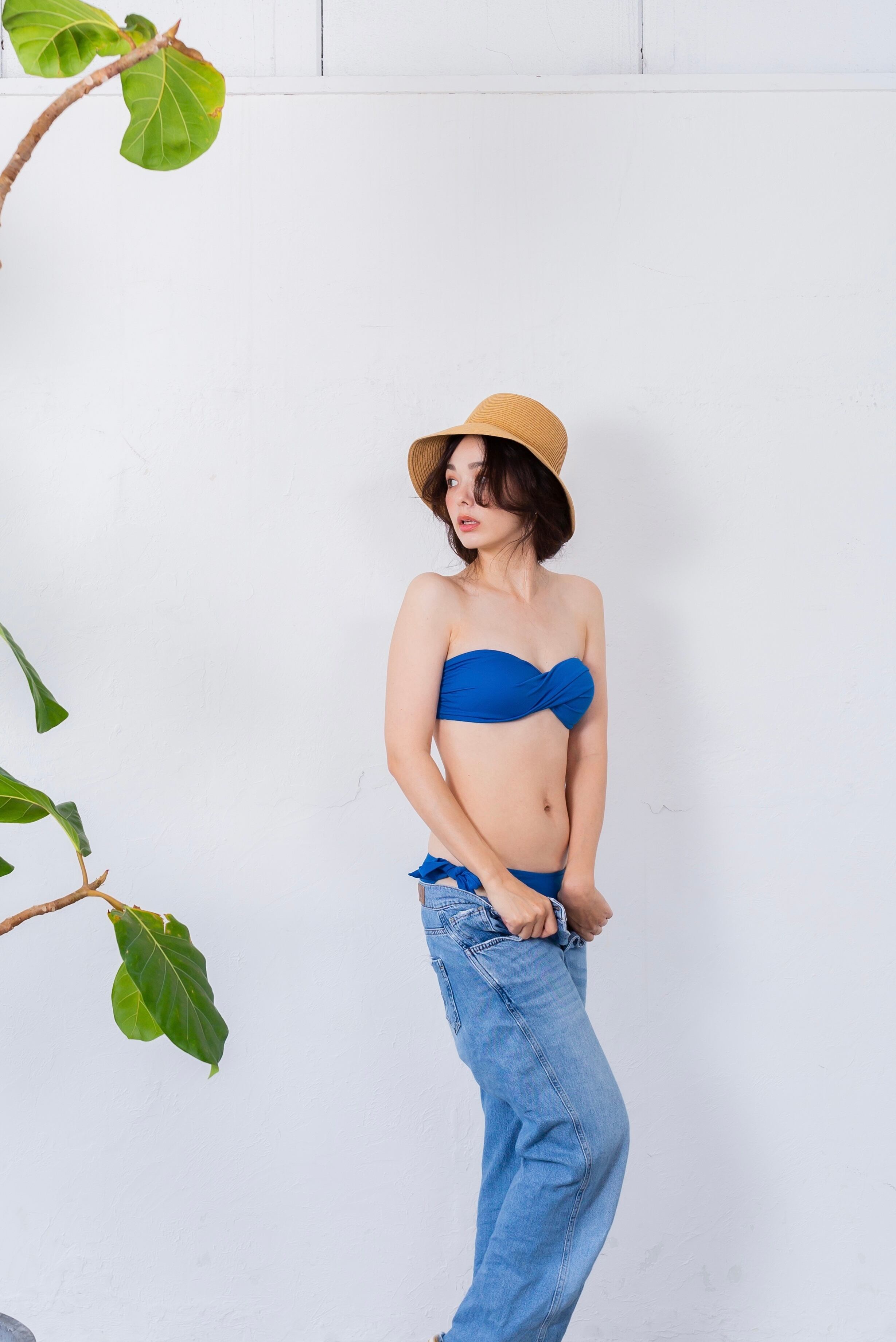 Twist bandeau binini (aqua blue) | AnZie
