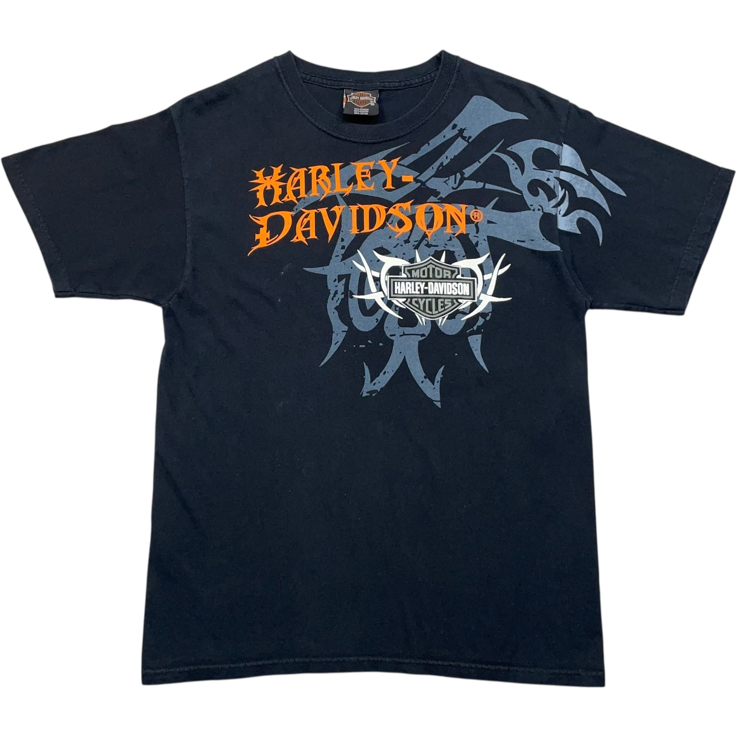 《M》Harley-Davidson ハーレーダビッドソン Tシャツ 両面プリント ブラック no.7657