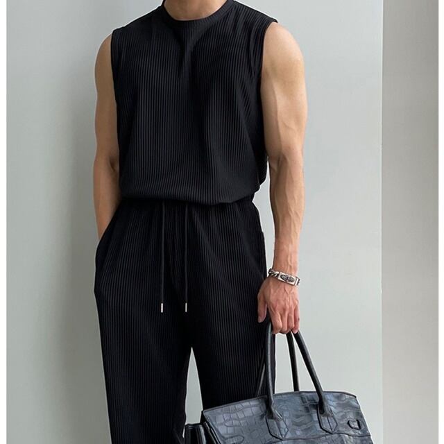 予約販売】メンズ セットアップ 上下 ノースリーブ タンクトップ