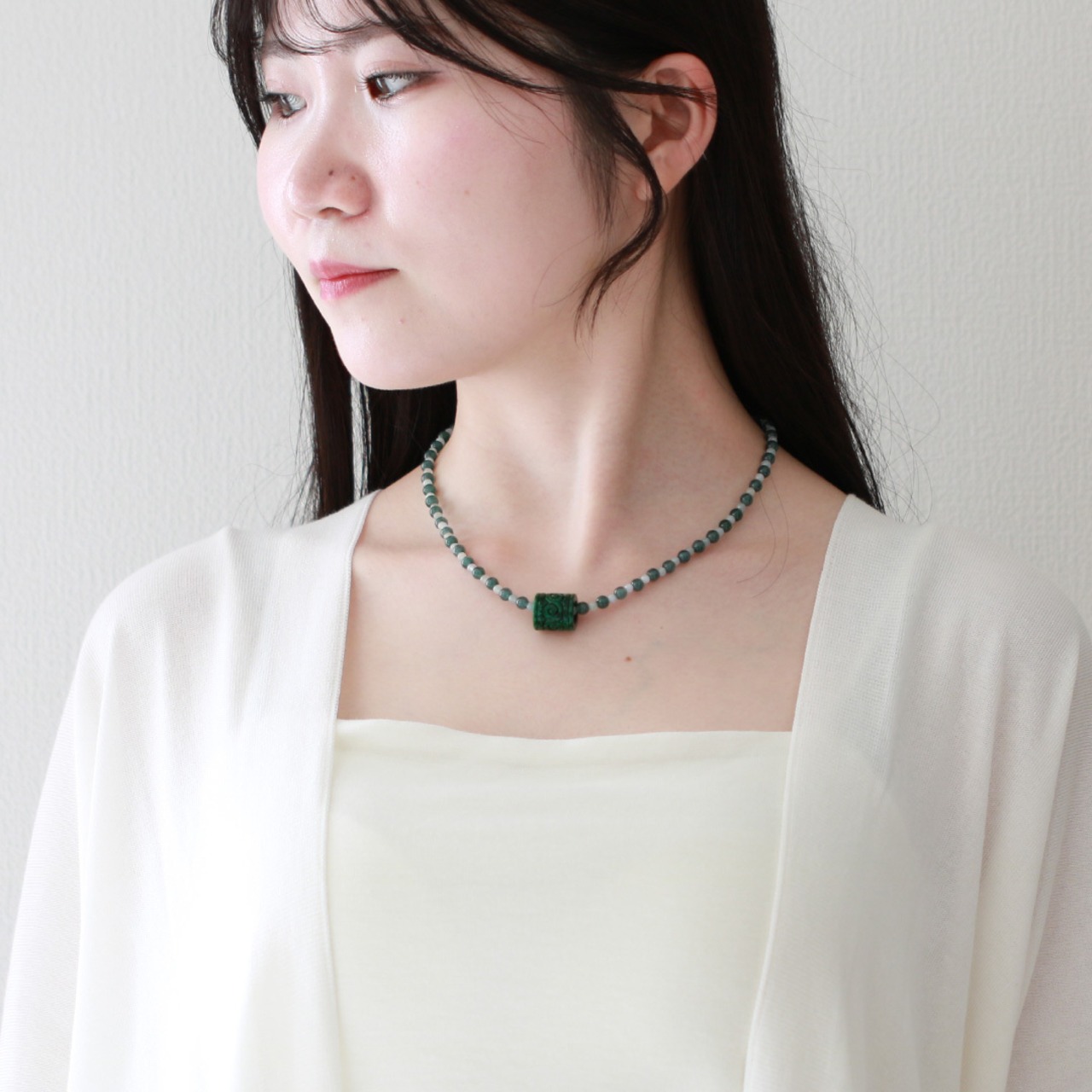 レア翡翠濃緑 如意彫り ペンダントトップ A貨翡翠 jd_pt1076