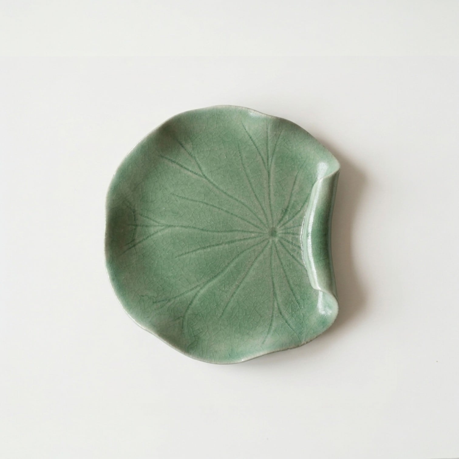 26夏】葉皿(幅 11.5 cm) 蓮 くるり | TSUNE;田中恒子の器 オンラインストア