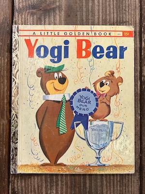 Vintage a little golden book''Yogi Bear''Hanna-Barbera /ヨギベア ゴールデンブック 絵本 60s ビンテージ