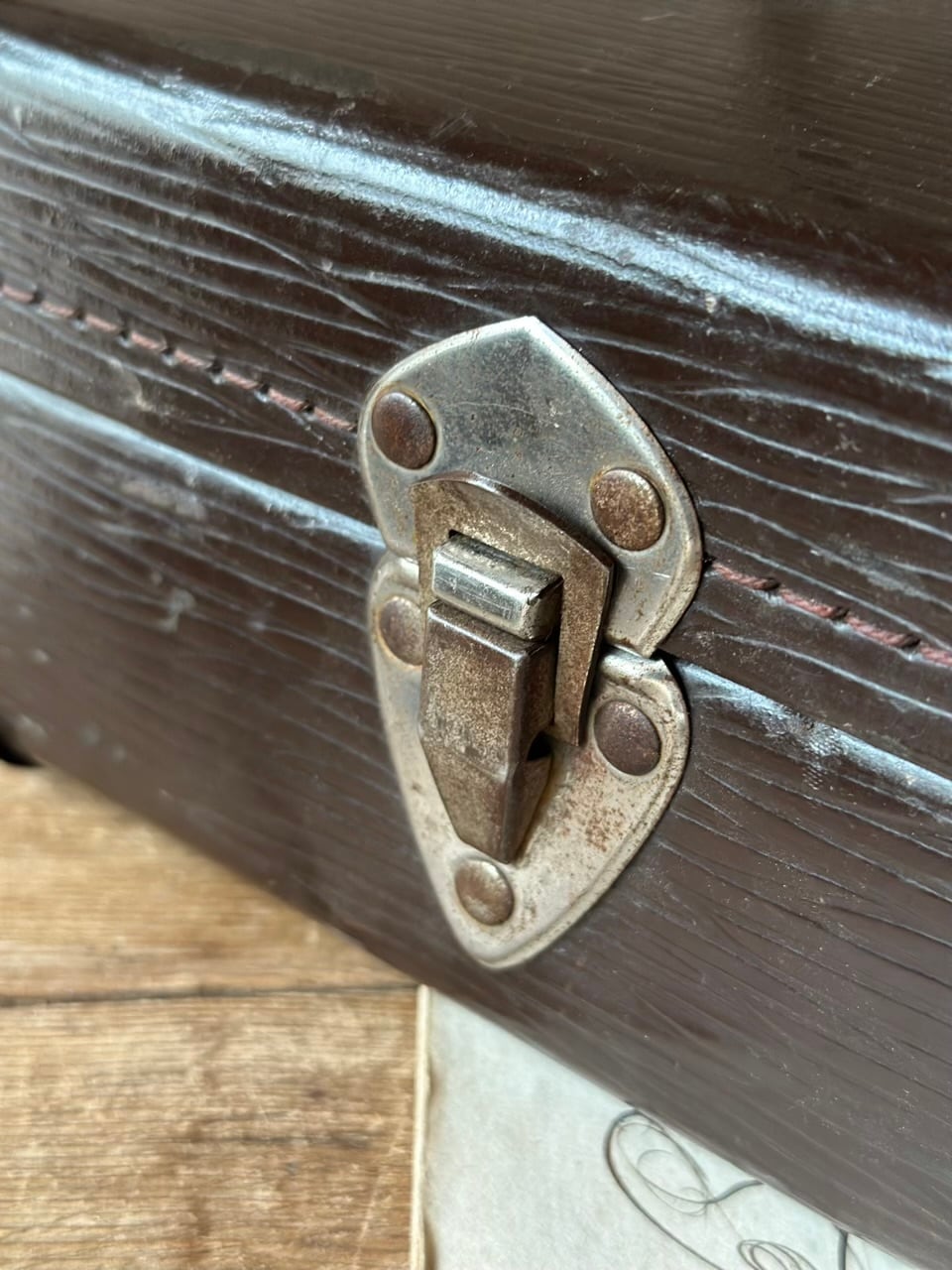 縦型 ミニトランク ダークブラウン | Brocante de La Cocotte
