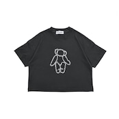 〈 UNIONINI 24SS 〉 teddybear logo big tee "Tシャツ" / Black / Kids