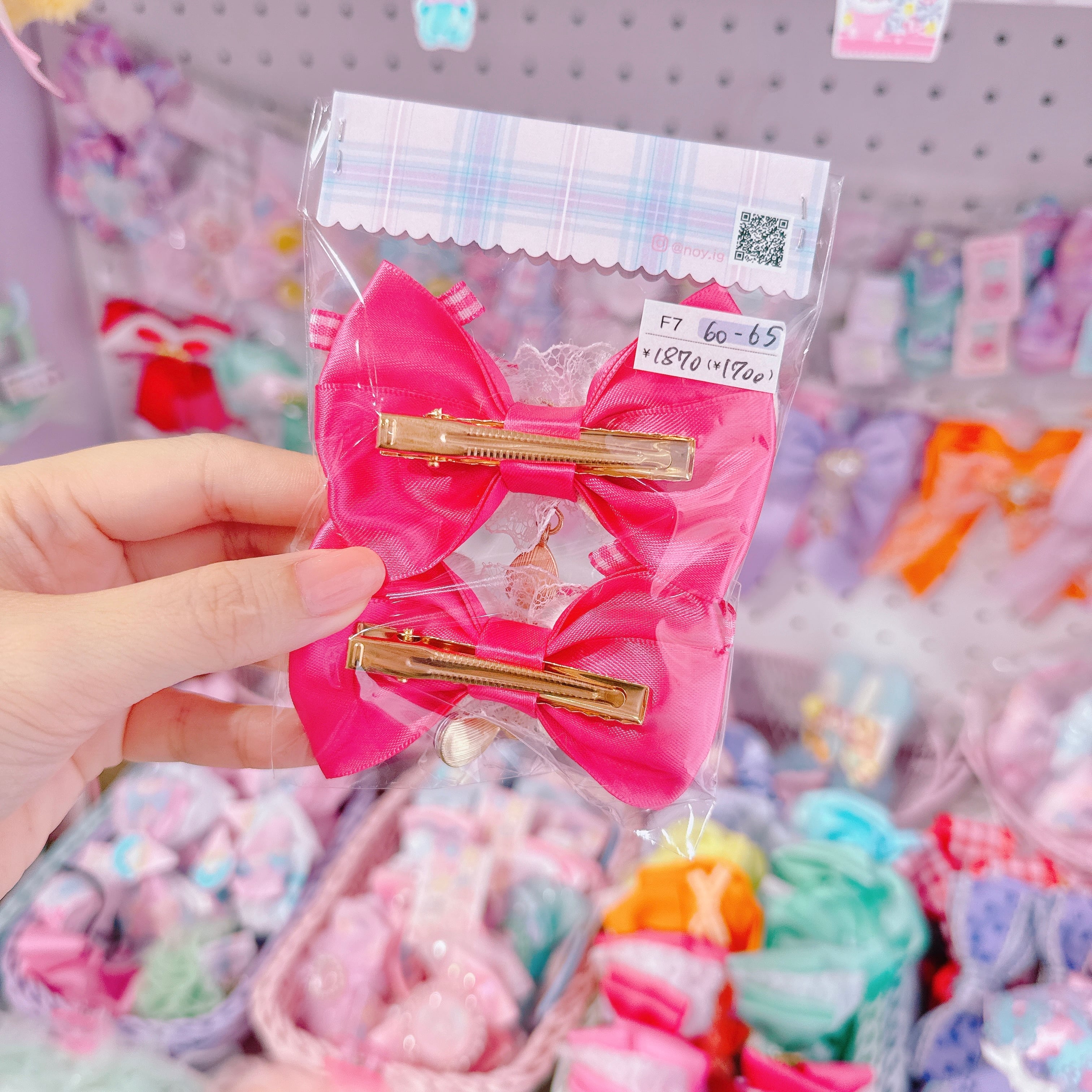 【F7】60-65推し活ツインヘアクリップ