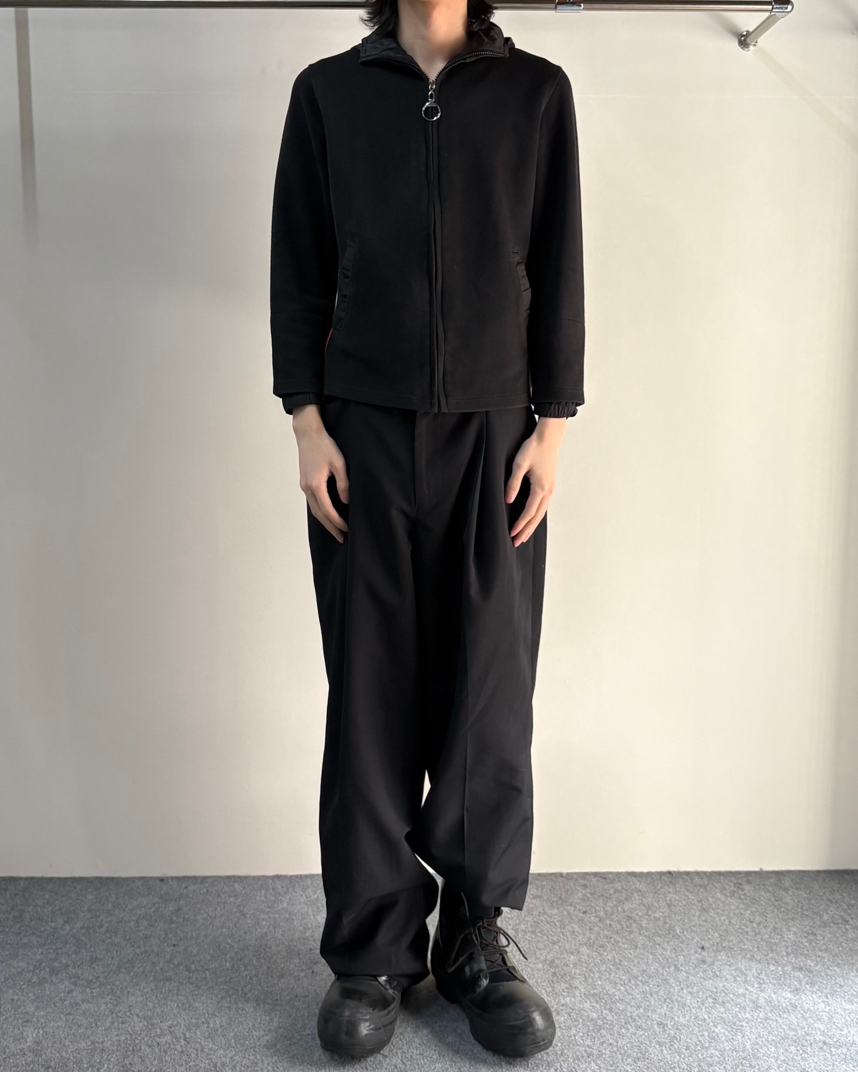 PRADA SPORT】nylon switching zip up hoodie | blendmarket