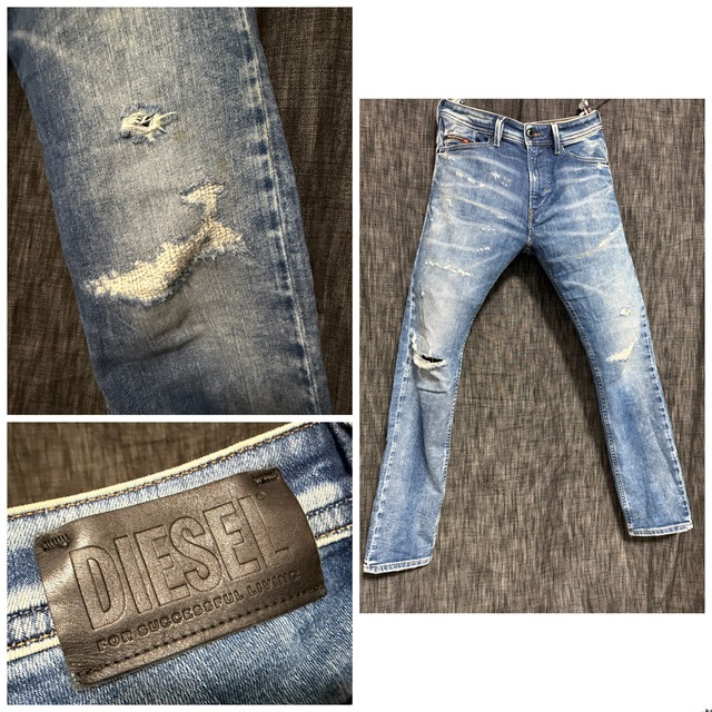 定価50600円 DIESEL THOMMER-T ジョグデニム ダメージ加工 | Men