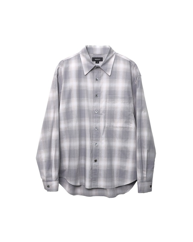 [999HUMANITY] EASY CHECK SHIRT V19 (POPLIN PURPLE) 正規品  韓国 ブランド 韓国ファッション 韓国代行 999 ヒューマニティ HUMANITY 日本 店舗