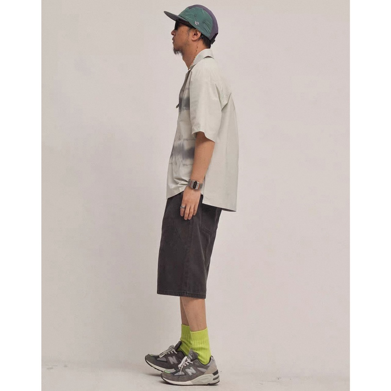 Tie dye wave pattern shirt 1451 - 5